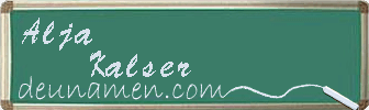 Alja Kalser Visitenkarte